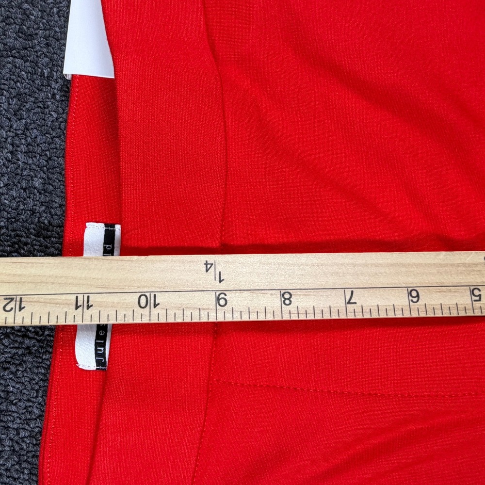 Jules & Leopold Pants Womens XL Straight Leg Ankle Red Button Accent NEW - Picture 3 of 7